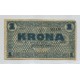 ISALNDIA 1941 SEGUNDA GUERRA MUNDIAL BILLETE DE 1 KORONA CIRCULADO